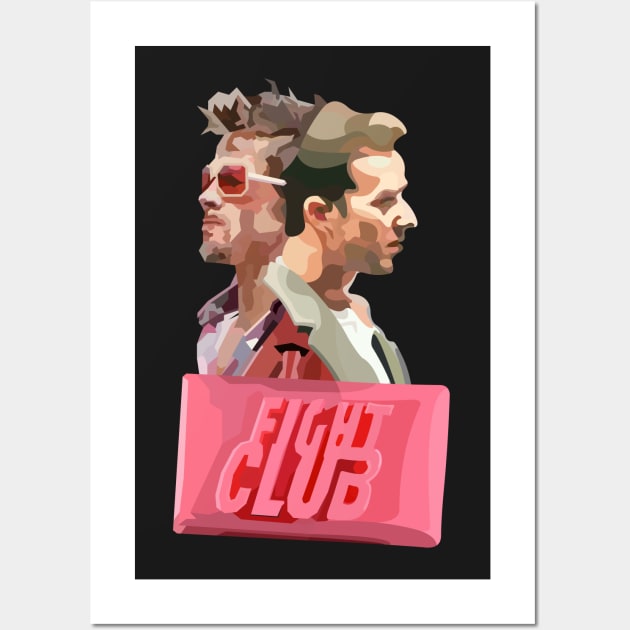 Fight Club Contrasts Wall Art by No_One